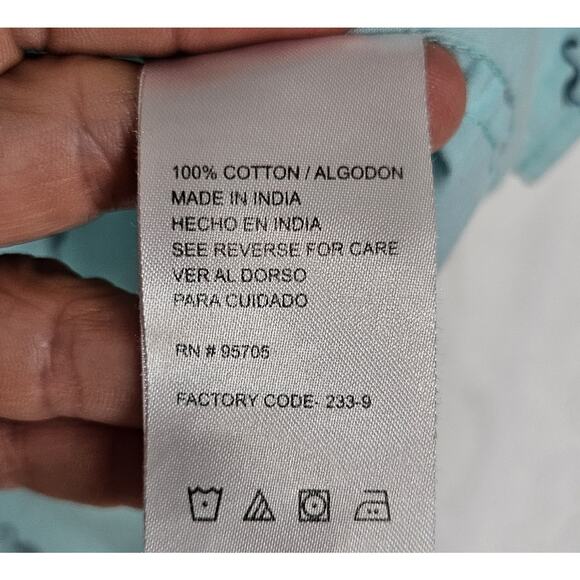 Plugg Mens Light Blue Medium Flamingo All Over Coastal Nautical Preppy Travel - Picture 8 of 11